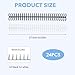 MILAKE 24 Pcs Comb Binding Spines, 2 Colors Plastic Spiral Coils for Document Binding Compatible with 30-Ring Notebooks, Reusable Binder Combs and Spines for Students, Office Workers, Collectors