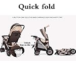Kinderwagen, Einstellbare High View Kinderwagen, Buggy Travel System Mit Baby-Korb Und Anti-Shock Springs, 5-Punkt-Gurt Und Eine Hohe Kapazität Basket (Color : Blue)