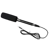 gambar kamera reporter dari kardus Broadcast-Quality-Kondensatormikrofon mit einer Länge von 27,8 cm, Supernierencharakteristik