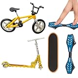Tech Deck Scooter, Tailwhip Finger Scooter For Finger, Fun Finger Bmx Set Of 4, Durable Finger Scooter Toys, Portable Finger Sports Equipment For Indoor And Outdoor Play Fingertips Movement Toys