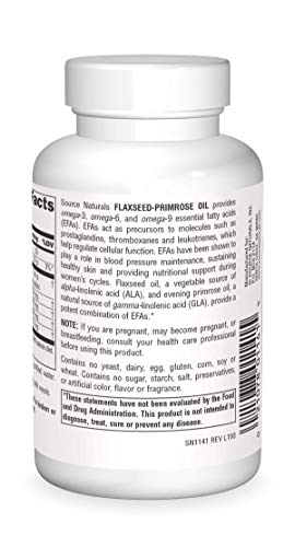 Source Naturals Flax Seed-Primrose Oil 1300 Mg, 45 Softgels #TOP1