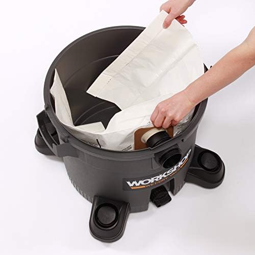 Miniatura 2 de WORKSHOP WetDry Vacs Bolsas de vacío WS32200F Bolsas de vacío para tienda de recolección de polvo fino (2 bolsas de aspiradora), filtro de bolsa