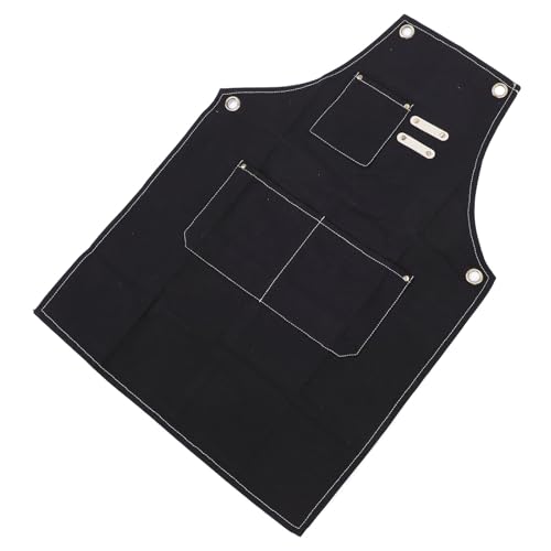 Delantal de trabajo JTLB de lona resistente con bolsillos y tirantes ajustables miniatura 3