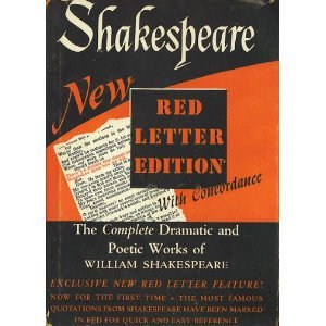 Hardcover Shakespeare: The Complete Dramatic and Poetic Works of William Shakespeare Red Letter Edition Book