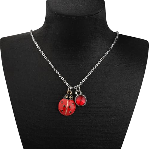 PLITI Ladybug Lover Gift Good Luck Ladybug Gift Ladybug Symbol Gift Red Ladybug Necklace For Animal Lover3
