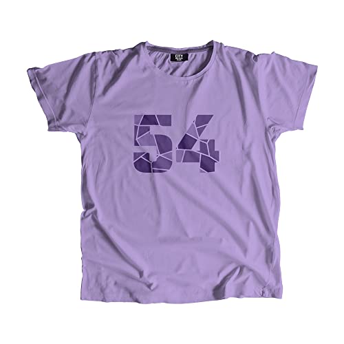 T-shirt unisexe numéro 54 pour homme et femme en coton