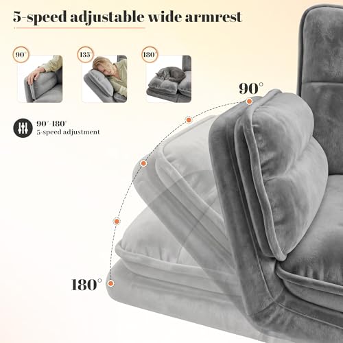 Image of DurayLoly Criss Cross Chair, Flip-Up Arms & Adjustable Height | Velvet, Thick Foam Seat,360 Swivel, Rolling Wheels, for Home Office, Bedroom, Makeup Room, Grey