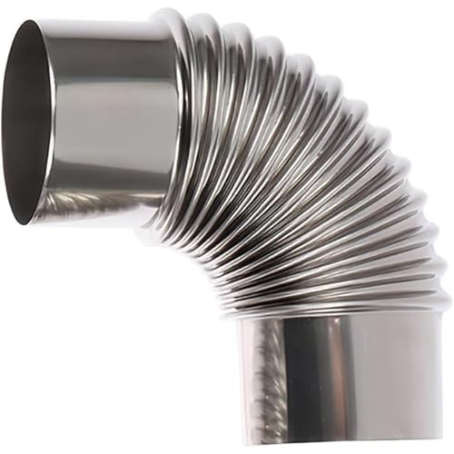 Tuyau De Poêle Coudé À 90°, Cheminée De Poêle À Bois En Acier Inoxydable Ø 110mm Ø 120mm, Tuyau D'extension De Poêle Résistant À La Chaleur for...