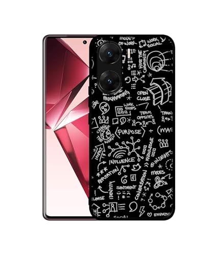 Image of Formulas Design Premium 2D Printed Metal Back Case Cover for Vivo V29E 5G