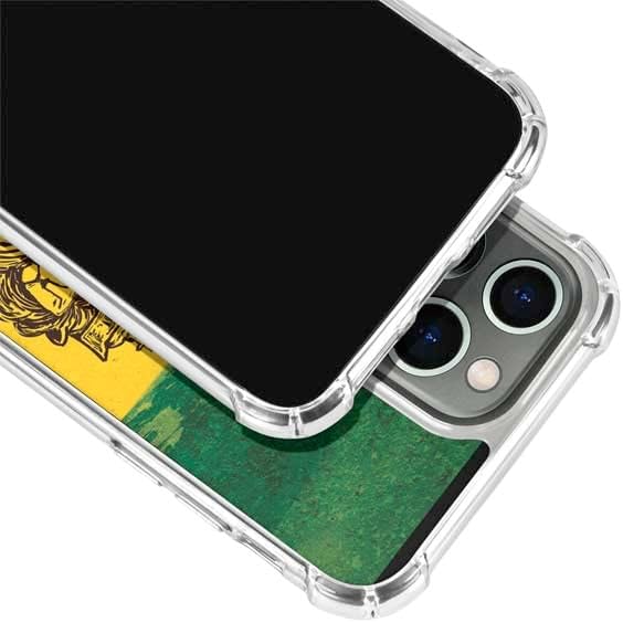 Skinit Clear Phone Case Compatible with iPhone 14 Pro - The Lion of Judah Rasta Flag Design