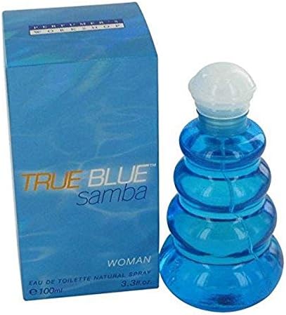 Samba True Blue By Perfumers Workshop For Women. Eau De Toilette Spray 3.4 Ounces