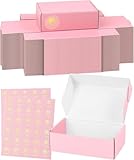 6x6x2 Pink Shipping Boxes for Small Business, Pack of 50 Small Cardboard Boxes for Shipping Mailer Packaging
