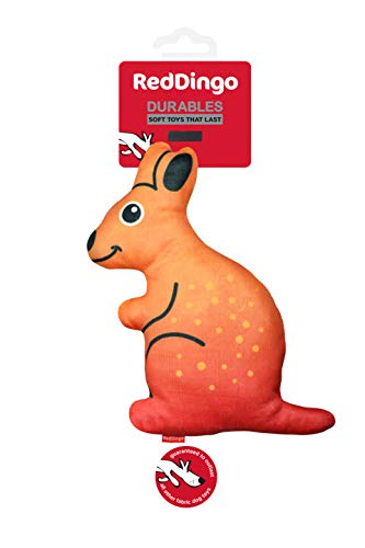 Red Dingo DURABLES - Kath The Kangaroo - Ultra-Durable Soft Toys for Dogs