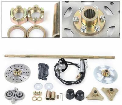 29 inch/740mm Go Kart Rear Axle Complete Kit, Hub Brake Assembly T8F Sprocket for DIY Go Kart Quad Buggy Mini Bike 50cc 70cc 90cc ATV, Drift Trike