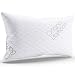 Original Bamboo Luxury Diamond Series { Standard/Queen Pillow } Cooling Shredded Memory Foam | Adjustable Loft - Back Side or Stomach Sleeper | Washable Hypoallergenic Cool Sleeping Bed Pillows