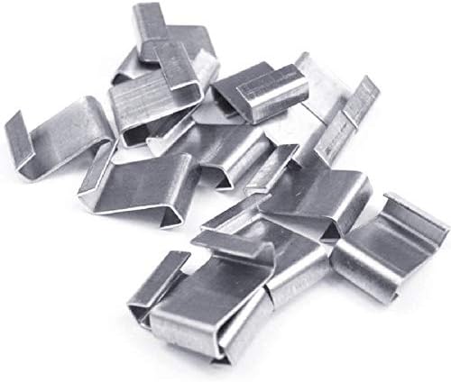 KINGLAKE 100 Pcs Greenhouse Glass Z Clips - Stainless Steel - Glazing Overlap Z Clips for Fixing Aluminium Greenhouses Panels, Polycarbonate Glass Panes
