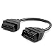 FOXWELL 30CM OBDSpace Obd2 Male to Female Diagnostic Extension Obdii Scanner Cable(11.8in)