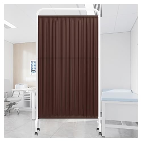 Mamparas de privacidad de un Solo Panel, Separador de Puertas portátil Temporal, Divisor de ambientes de Tela Resistente con Ruedas, para vestíbulo, salón de Belleza y Oficina (Color 2, 5 pa
