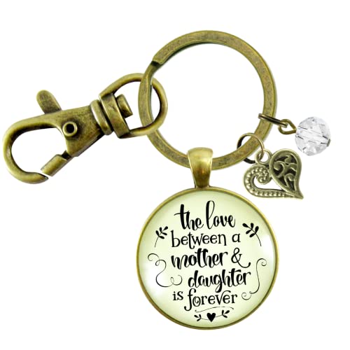 Gutsy Goodness Love Between Mother Daughter Keychain Meaningful Womens Jewelry Gift thumb #1