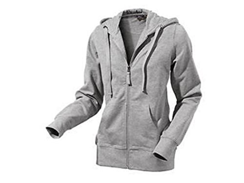 Preisvergleich Produktbild DAMEN SWEATJACKE mit Kapuze Jacke Crivit S 36 / 38 Grau