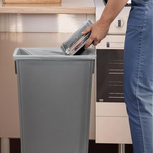 Caneca de basura rectangular estrecha de 23 galones, 2 unidades miniatura 4
