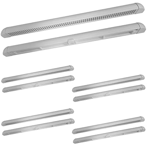 GB DIY Store 5 x uPVC Window Trickle Slot Vent White 300mm White - Reduces Condensation, Damp & Steam (5 Pack) Cover