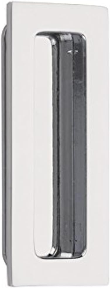 Emtek, Modern Rectangular, Flush Pull, 1-3/4" x 4", Polished Chrome