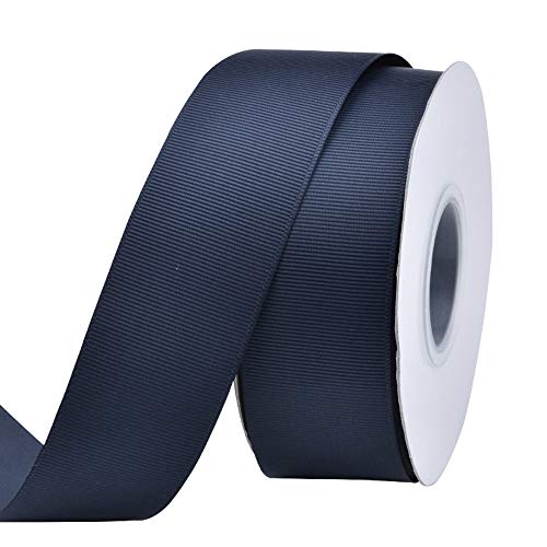 Ribest Navy Blue Grosgrain Ribbon, 1-1/2 Inch Continuous 25 Yards