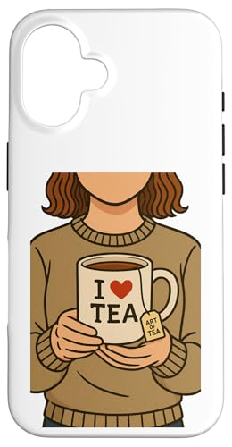 I Love Tea ArtASn̗ǂ̃CXg X}zP[X iPhone 16 p