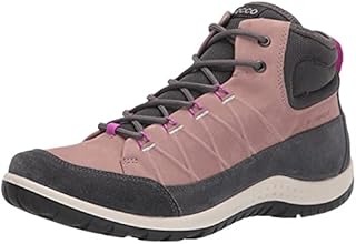 ECCO Women's Chase Ii Bootie Hydromax Hiking Shoe, Magnet/Woodrose/Magnet, 10-10.5