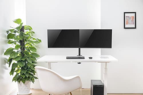 Houder voor pc-monitorarm van staal voor 2 beeldschermen van 13 inch tot 32 inch, verstelbaar ontwerp, ergonomisch, in… - Image 7