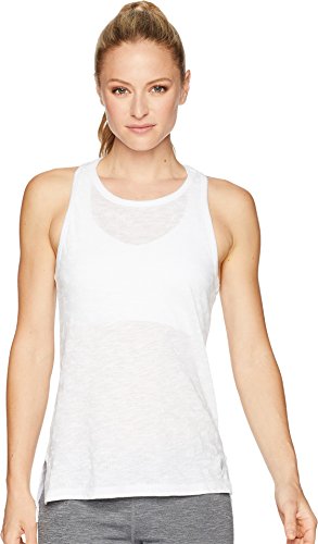Preisvergleich Produktbild ASICS Damen Racerback Tanktop, Damen, Racerback Trägerhemd, Weiß glänzend, Large