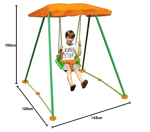 New Plast AMB1319 - Altalena Pieghevole Libellula Con Parasole E Seggiolino Di Sicurezza 3 In 1 - 5