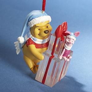 Winnie l'Ourson déco Noël Porcinet suspension incassable pour sapin sécurisé