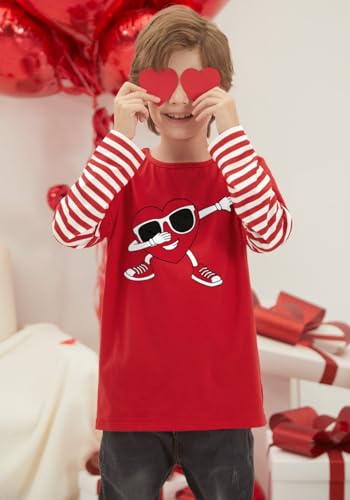 Image of BesserBay Valentines Day Unisex Kids Long Sleeve Top 2-14 Years