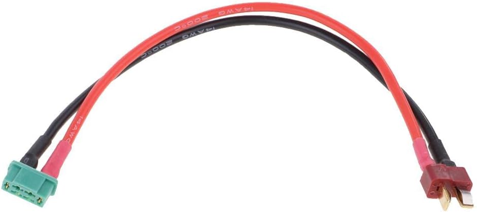 2 Pcs MPX Multiplex Female Deans Male T Connector Battery 14AWG