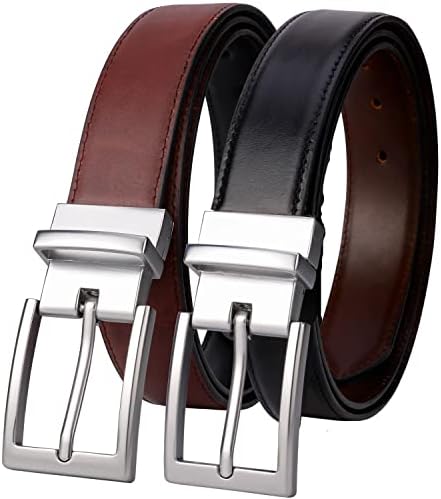 Lavemi Mens Belt Reversible 100% Italian Leather Dress Casual,One...