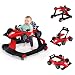 COSTWAY Girello per Bambini 4 in 1, Girello Pieghevole con Altezza e Velocit...