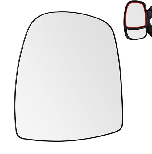 LT2CP Wing Mirror Glass for Vaux Vivaro 2001-2014 models and Renault Trafic 2001-2014 Left Hand Side UK Passenger Side Heated & NON Heated