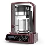 LĒVO C - Herbal Oil and Butter Infusion Machine for Large Batches - Botanical Decarboxylator & Oil Infuser Machine - Mess-Free & Easy to Use - Make Infused Gummies, Brownies, Cookies - Mulberry Red