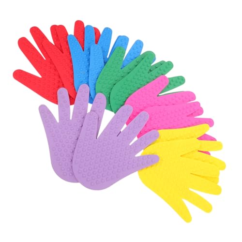 Marqueurs de sol en forme de main pour tapis sensoriel antidérapant x12