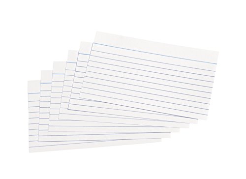 5 Star Record Cards Ruled Both Sides 5x3in 127x76mm White [Pack of 100]