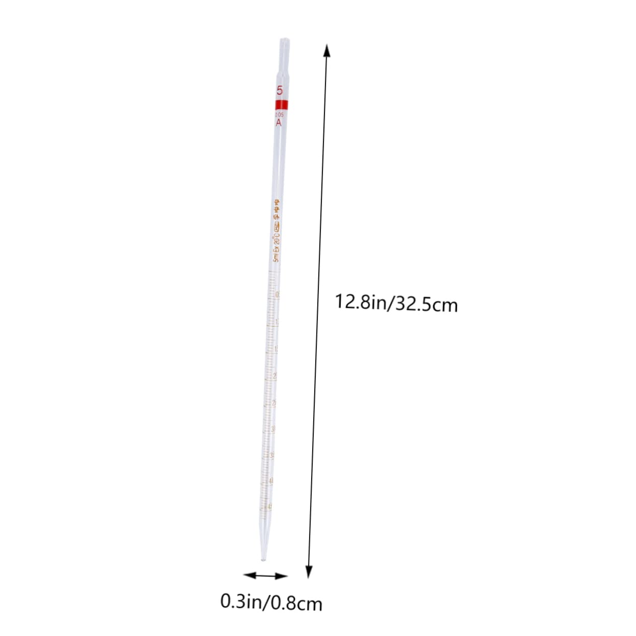 4pcs Glass Pipette Ring Pipette Measuring Straw Safe for Lab and Use