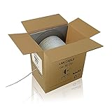 Longitud 305.m Tecnoware Bobina de Cable LAN, Cat. 5E UTP, Clase ECA, Conductores en Cobre Puro, Prueba Fluke Ok, Cubierta PVC, Longitud 305 m, Color Gris