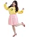 miccostumes Women's Bee Yellow Shirt Pink Skirt Cosplay Costume (Yellow)