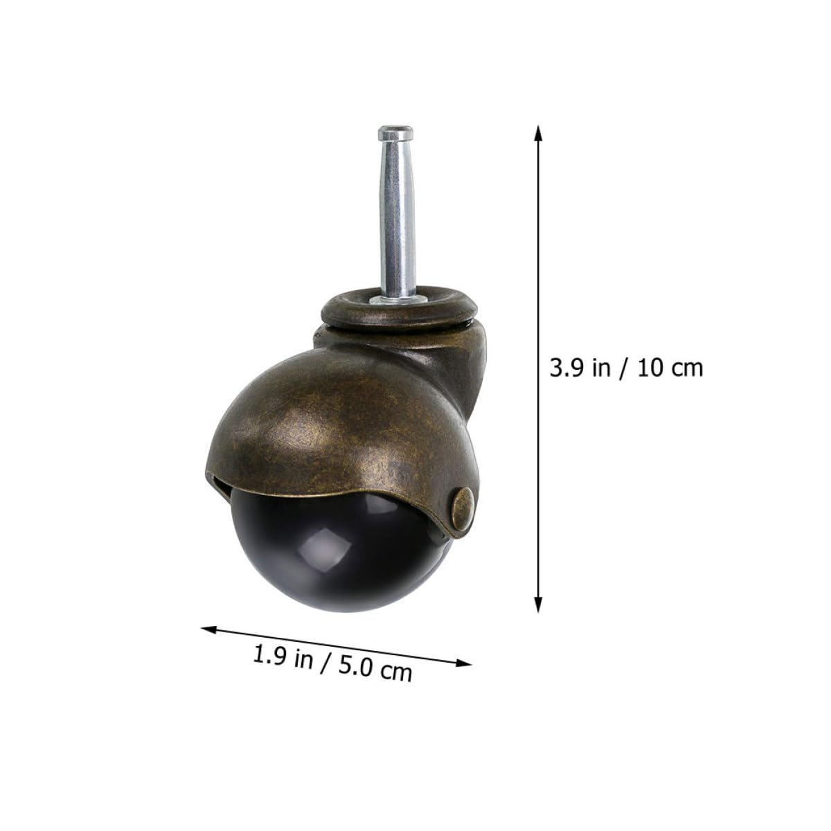 4pcs 2-cal Obrotowy Meble Koła do Biuro i Dom, łatwy w montażu Stabilny Kółka jezdne Wykonany Żelazo i Pp, odpowiedni do Desks i Krzesła, Brak Trop Płaski Bottom Konstrukcja
