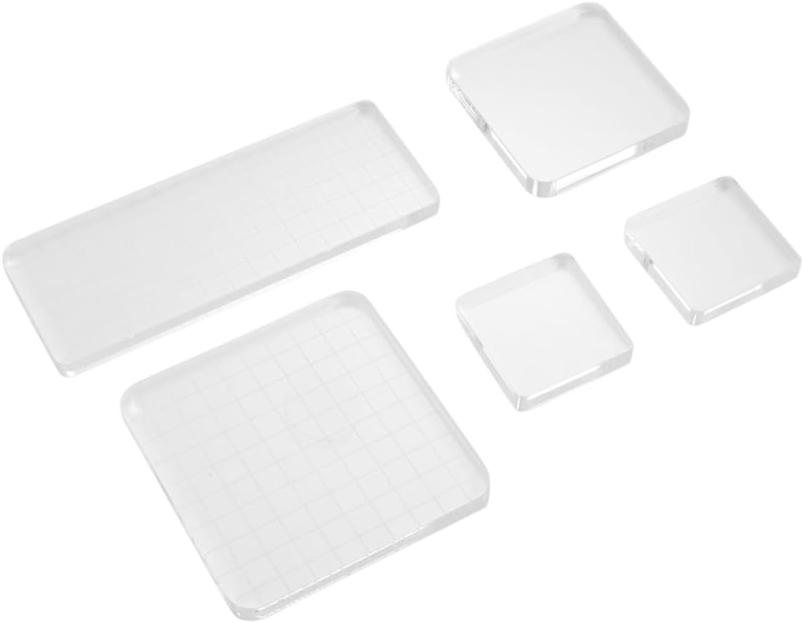 5pcs Acrylic Stamp Blocks Set for Card Making and Invitations