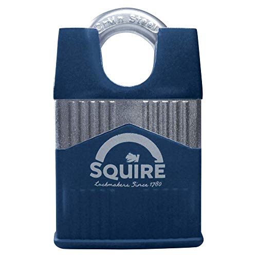 Image of Henry Squire Warrior High-Security Closed Shackle 5 Pin Cylinder Padlock, 45 mm (Length) x 26 mm (Width)