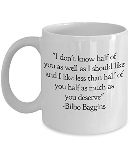 Lord of the Rings Coffee Mug - Bilbo Baggins Quote Cup Gifts