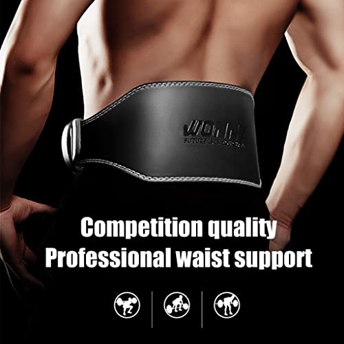 Foto von Fitnessgürtel, Gewichthebergürtel Aus Leder Für Lendenwirbelstütze, Fitnessstudio, Kraftdreikampf, Gewichtheben, Trainingsgürtel Für Männer & Frauen (Color : Black, Size : 110cm)